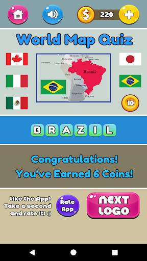 Fun Quizzes - World Map Quiz screenshot 5