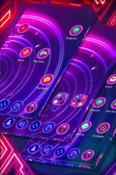 Neon Purple Launcher Theme screenshot 5