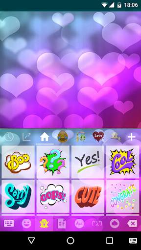 Rainbow Heart Theme - Emoji Keyboard Wallpaper screenshot 4