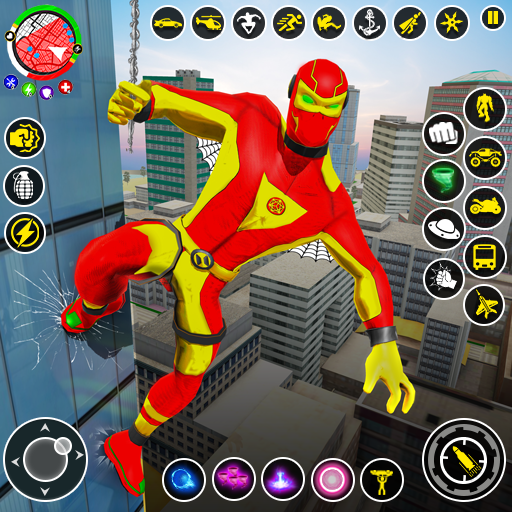 Spider Rope Man Hero Crimes 3D icon