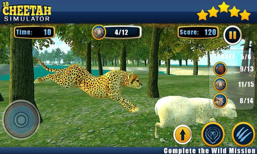 Angry Cheetah Wild Attack Sim screenshot 1