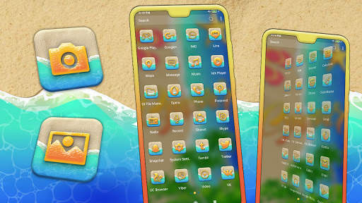 Summer Beach Launcher Theme screenshot 2
