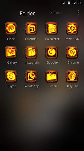 3D Fire Skull Theme screenshot 6