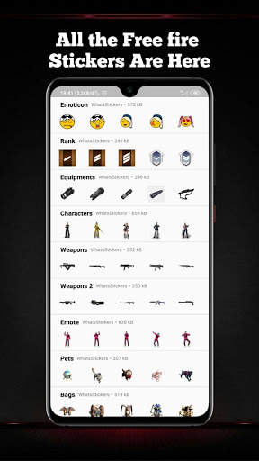 Free Fire Stickers For Whatsapp 2020 screenshot 3