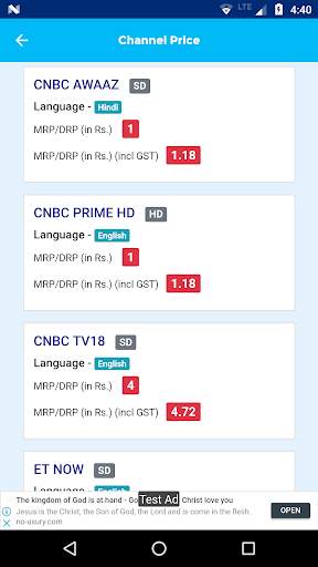 All Channel / Cable TV Price List India TRAI 2019 screenshot 5