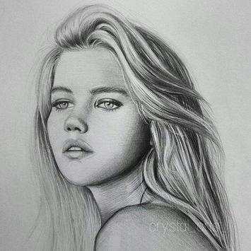 صور رسم بنات بقلم الرصاص 2019 2 تصوير الشاشة