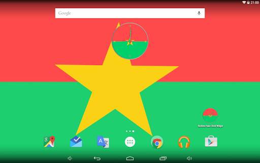 Burkina Faso Clock Widget screenshot 1