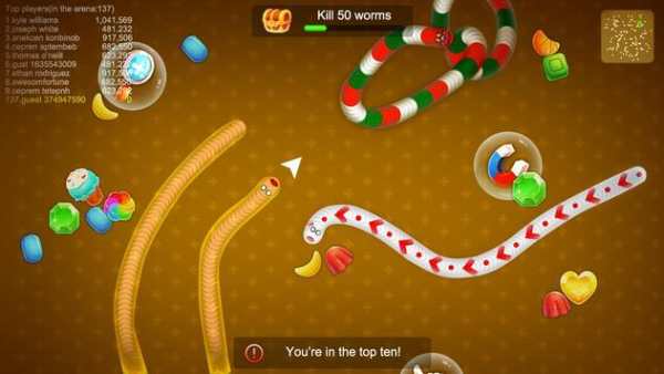 Worms war zone Cacing io snake screenshot 5