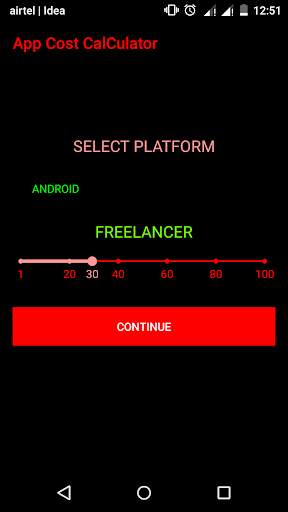 Mobile App Cost Calculator/Estimator For India screenshot 1