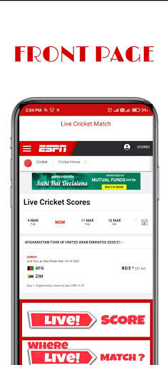 Cricket Match : Watch Live India vs England Score screenshot 3