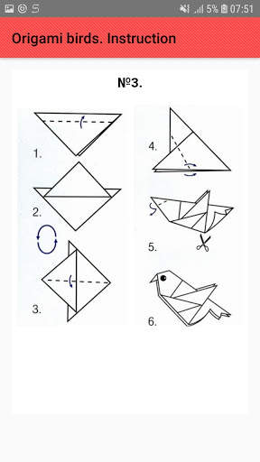 Origami birds. Schemes, instructions स्क्रीनशॉट 4