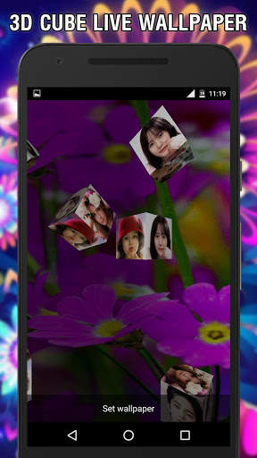 3D Photo Frame Cube Live Wallpaper screenshot 9