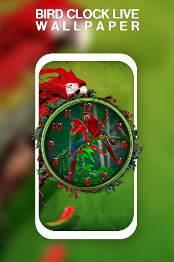 Bird Clock Live Wallpaper screenshot 5