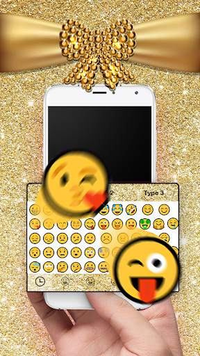 Gold Diamond Keyboard Theme screenshot 4