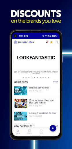 Blue Light Card screenshot 1