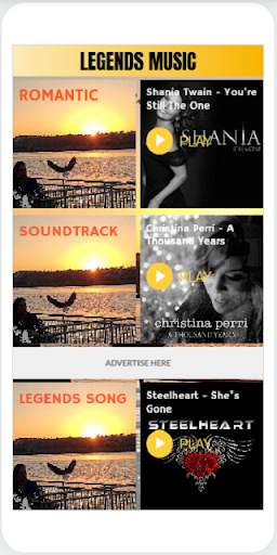 LEGENDS MUSIC (with Offline Menu) screenshot 1