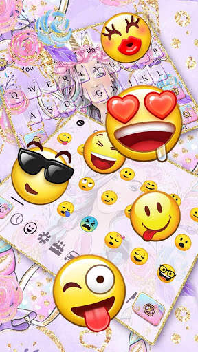 Unicorn Girl keyboard screenshot 3