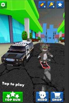 Talking Cat my Tom Bus & Subway : Surfing Run 3D screenshot 1