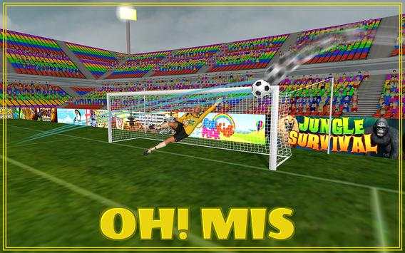 Jari Sepak bola Bola Tendangan 3D screenshot 4