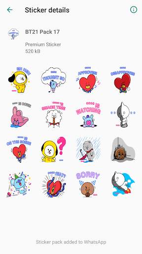 New Sticker BT21 for WAStickerApps screenshot 7