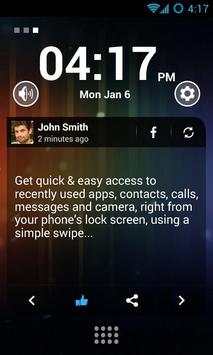 Swipe Lock Screen Launcher 5 تصوير الشاشة