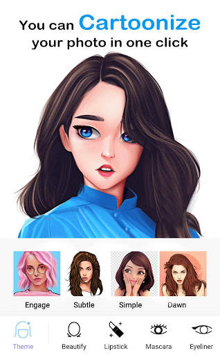 Makeup Camera - Cartoon Photo  screenshot 1