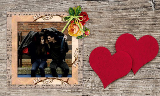 Romantic Photo Frame screenshot 1
