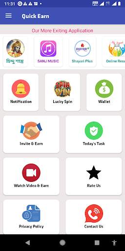 Quick Earn - Online Money Earning स्क्रीनशॉट 1