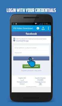 Descargador de Videos Para Facebook screenshot 1