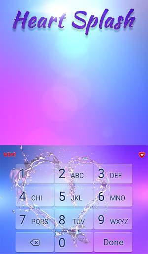 Heart Splash Animated Keyboard स्क्रीनशॉट 5