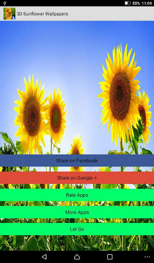 3D Sunflower Wallpaper - Screen Lock, Sensor, Auto screenshot 5