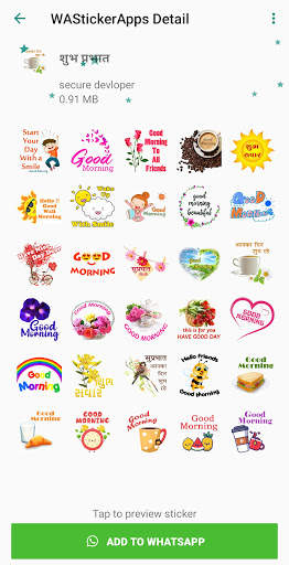 Good Morning Sticker for Whatsapp - WAStickerApps screenshot 3