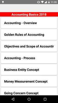 Accounting Basics 2018 1 تصوير الشاشة