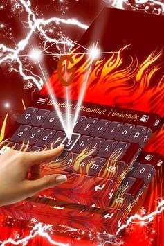 Firey Keyboard Theme screenshot 3