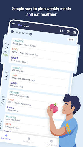 Weekly Meal Planner - Grocery Shopping List screenshot 2