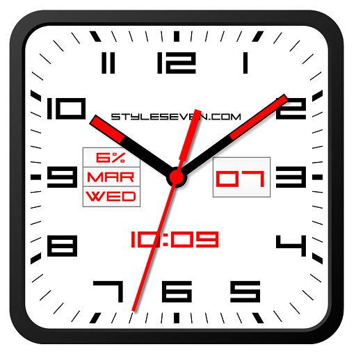 Square Analog Clock-7 PRO icon