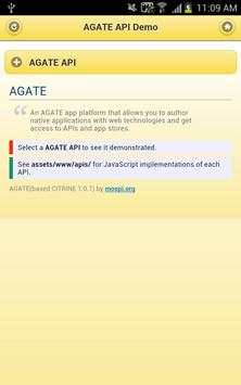 Agate API screenshot 1