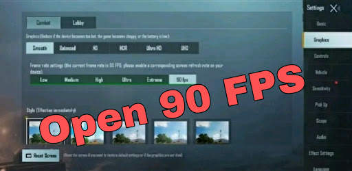 90 Fps   Mode Ipad PUBG स्क्रीनशॉट 3