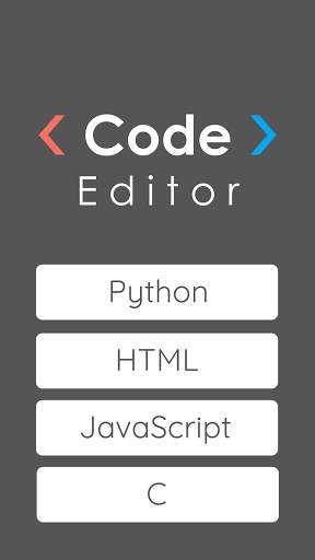 Code Editor Mobile Free - Python, C, HTML, JS, CSS screenshot 1