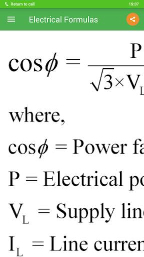 Electrical Formulas screenshot 4