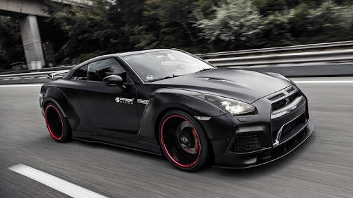 Black Nissan GTR Wallpaper screenshot 3