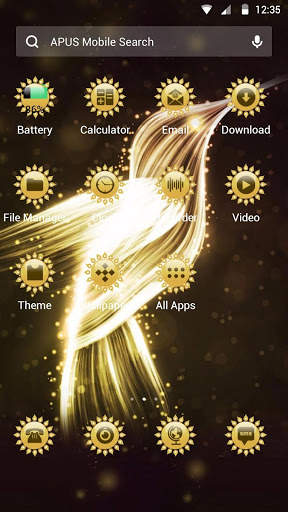 flamingos-APUS Launcher theme screenshot 2