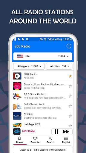 360 Radio - World Radio FM screenshot 2