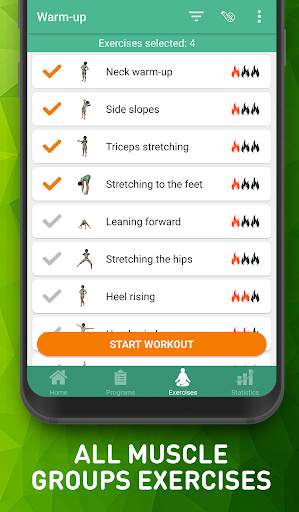 Warmup exercises & Flexibility screenshot 3