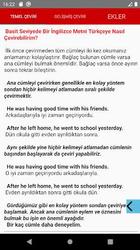 English-Turkish Stories And YDS Texts-Translations screenshot 10