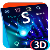 3D Neon Hologram Klavye icon