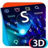 3D Neon Hologram Keyboard 10103