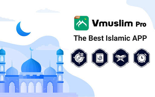 Prayer times, Quran and azan & Qibla-Vmuslim Pro screenshot 1