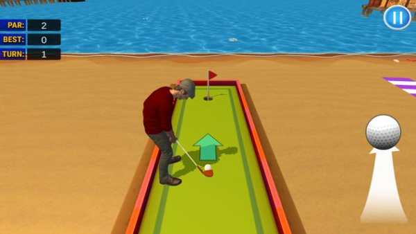Mini Golf 3D Beach Master स्क्रीनशॉट 2