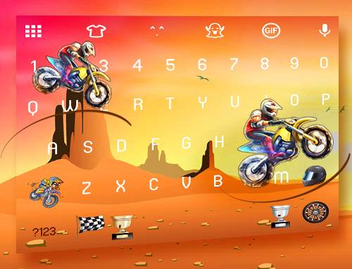Emoji Keyboard of Bicycle Game screenshot 5